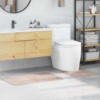 vidaXL vidaXL Csúszásmentes fürdőszőnyeg készlet 2 pcs Krém PP