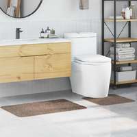 vidaXL vidaXL Csúszásmentes fürdőszőnyeg készlet 2 pcs Barna PP