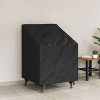vidaXL vidaXL Kerti Szék Borító Fekete 75 x 78 x 65 / 100 cm 420D szövet