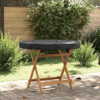 vidaXL vidaXL Kültéri Asztal Huzat Fekete 102 x 102 x 10 cm 600D szövet
