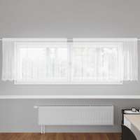 vidaXL vidaXL Csipkés Függöny függönyökkel Fehér 300x120cm Poliészter