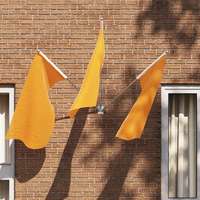 vidaXL vidaXL Zászlórúd tartó Ezüst 10.5 x 7.5 cm Acél