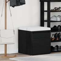 vidaXL vidaXL Fiókos szekrény fiókkal Musta tammi 40.5 x 40 x 40 cm Faanyag