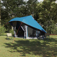 vidaXL vidaXL Családi Tipi sátor tetővel Kék és Szürke 508 x 470 x 300 cm