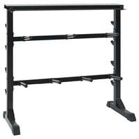 vidaXL vidaXL Súlyzó Állvány Fekete 99 x 45 x 95.5 cm Porszórt Acél