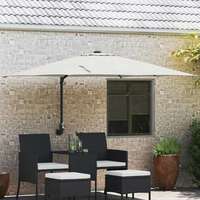 vidaXL vidaXL Kerti napernyő Beige és fekete 248.5 x 247.5 x 160 cm
