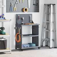 vidaXL vidaXL Eszköz Kocsi Antracit 65 x 35 x 111 cm Hidegen húzott acél