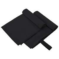 vidaXL vidaXL Sport Törölközők 2 pcs Fekete 50 x 30 cm Poliészter és poliamid