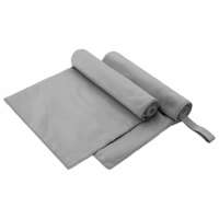 vidaXL vidaXL Sport Törölközők 2 pcs Sötétszürke 100 x 50 cm
