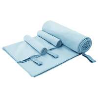 vidaXL vidaXL Sporttörölköző Szett 3 pcs Kék Poliészter és poliamid