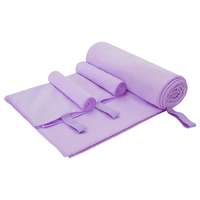 vidaXL vidaXL Sporttörölköző Szett 3 pcs Lila Poliészter és poliamid