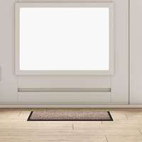 vidaXL vidaXL Ajtószőnyeg Bézs 60 x 40 x 1.2 cm Mackófleece