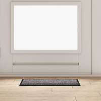 vidaXL vidaXL Ajtószőnyeg Világosszürke 60 x 40 x 1.2 cm Mackófleece
