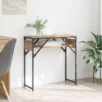 vidaXL vidaXL Konzolasztal kézműves tölgy 75x30x75cm Faanyag