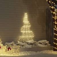 vidaXL vidaXL LED Karácsonyfák talajráccsal Meleg fehér 180 cm Fém
