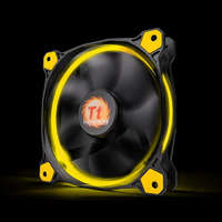 Thermaltake Thermaltake CL-F038-PL12YL-A Riing 12cm Cooler Black/Yellow LED