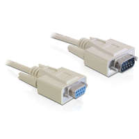 DeLock DeLock Cable Serial RS-232 Sub-D9 male > RS-232 Sub-D9 female 2m extension Beige