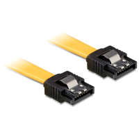 DeLock DeLock Cable SATA 6 Gb/s male straight > SATA male straight 10cm Yellow Metal