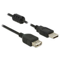  DeLock Extension cable USB 2.0 Type-A male > USB 2.0 Type-A female 0,5m Black