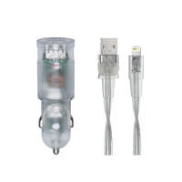 RivaCase RivaCase RivaPower VA4225 TD2 car charger (2xUSB/3,4A) with MFi Lightning cable Transparent