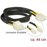  DeLock Extension Cable Power 8 pin EPS male (2x4 pin) > 8 pin female 44cm