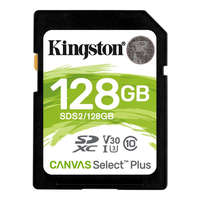 Kingston Kingston 128GB SDXC Canvas Select Plus Class 10 100R C10 UHS-I U3 V30