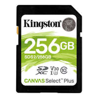 Kingston Kingston 256GB SDXC Canvas Select Plus Class 10 100R C10 UHS-I U3 V30
