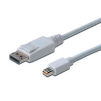  Assmann DisplayPort connection cable, mini DP - DP 1m White
