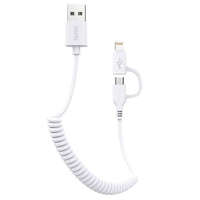 AWEI AWEI CL-53 2 in 1 USB - micro USB/Lightning cable 1m White