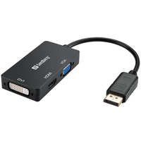  Sandberg Adapter DP>HDMI+DVI+VGA Black