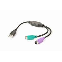 Gembird Gembird USB to PS/2 Converter Cable 0,3m Black