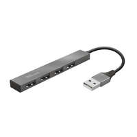 Trust Trust Halyx Aluminium 4-Port Mini USB Hub Silver