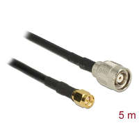  DeLock Antenna Cable RP-TNC plug > SMA plug RG-58 C/U 5m Black