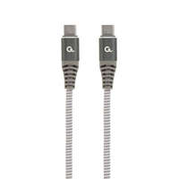 Gembird Gembird CC-USB2B-CMCM60-1.5M 60W Type-C Power Delivery (PD) Premium Charging & Data cable 1,5m Grey