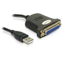 DeLock DeLock USB 1.1 to Parallel Adapter Cable 0,8m Black