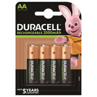 Duracell Duracell 2500mAh AA Ni-MH akkumlátor 4db/csomag