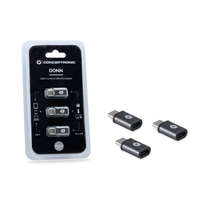 Conceptronic Conceptronic DONN05G USB-C to Micro USB OTG Adapter (3-Pack)