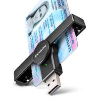 AXAGON AXAGON CRE-SMPA PocketReader USB-A Smart Card Reader Black