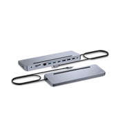  I-TEC USB-C Metal Ergonomic 3x4K Display Docking Station+Power Delivery 100W Grey