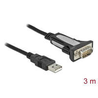  DeLock Adapter USB 2.0 Type-A to 1 x Serial RS-232 DB9 3m