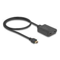  DeLock HDMI to 2xHDMI male/male adapter cable 0,6m Black