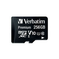 Verbatim 256GB microSDXC Premium U1 Class 10 + adapterrel
