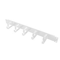  Logilink 19" cable management bar 1U with 5 fixed steel brackets Grey