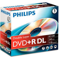Philips Philips DVD+R 8,5 Gb 8x kétrétegű hengeres 10db/cs