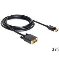 DeLock DeLock Cable Displayport 1.3 male > DVI -(24+1) male passive 3m Black