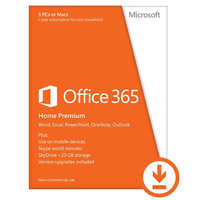 Microsoft Microsoft Office 365 Home Premium 5 Felhasználó 1 Év HUN Online Licenc