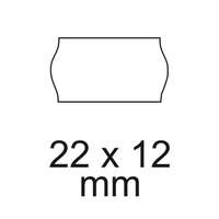  Árazószalag 22x12mm, csak Meto 622- 722 gépekhez 10 tekercs/csomag, fehér