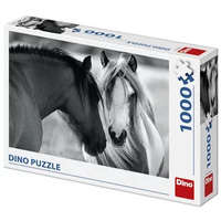  Dino Puzzle 1000 db - Lovak fekete-fehérben