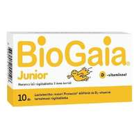  BioGaia Junior + D-vitamin étrend-kiegészítő rágótabletta 3 éves kortól 10x
