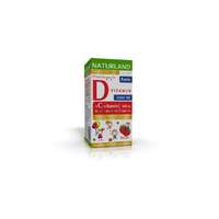  Naturland Prémium D3-vitamin forte rágótabletta gyermekeknek C-vitaminnal eper ízű 60x